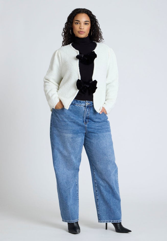 Bow Closure Cardigan image number null