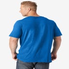 Shrink-Less&trade; Lightweight Longer-Length V-neck T-shirt image number null