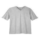 Shrink-Less&trade; Lightweight Longer-Length V-neck T-shirt image number null