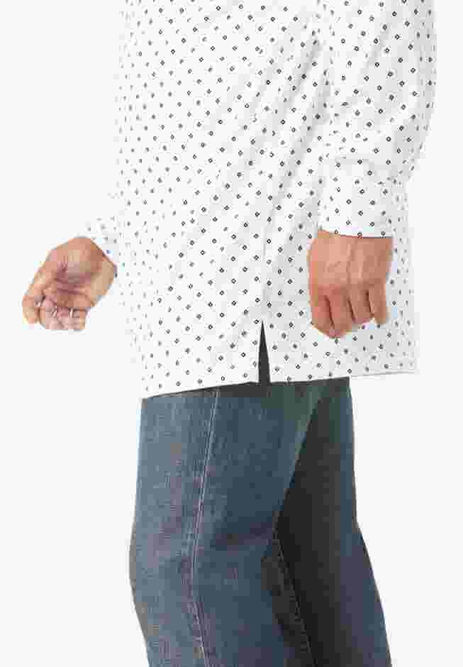 Stretch Knit Long Sleeve Buttondown image number 3
