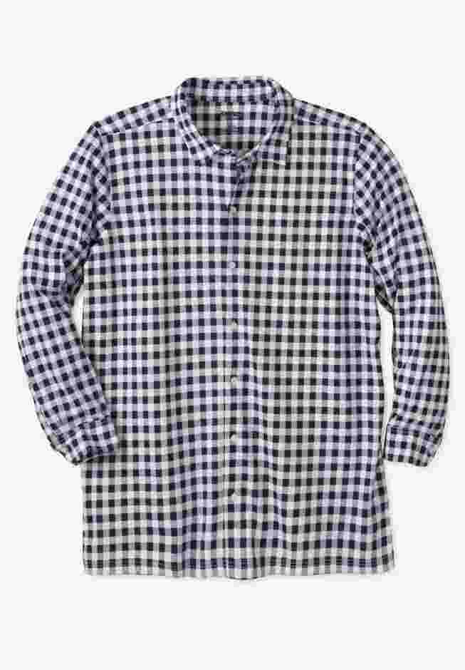 Stretch Knit Long Sleeve Buttondown image number 0
