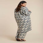 Intarsia Sweater Duster image number 1