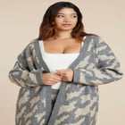 Intarsia Sweater Duster image number 2