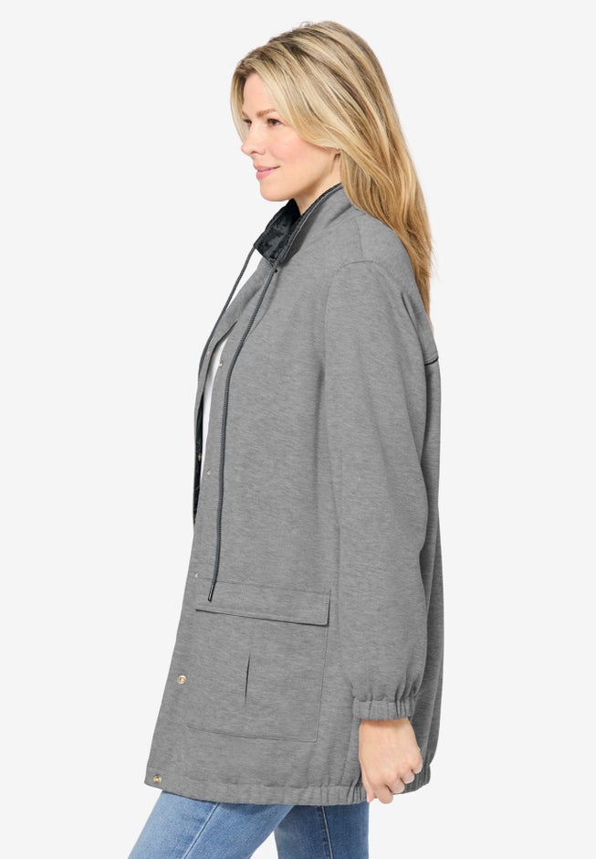 Fleece Nylon Reversible Jacket image number 4