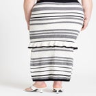Crochet Multi Stitch Maxi Skirt With Ruffles image number null