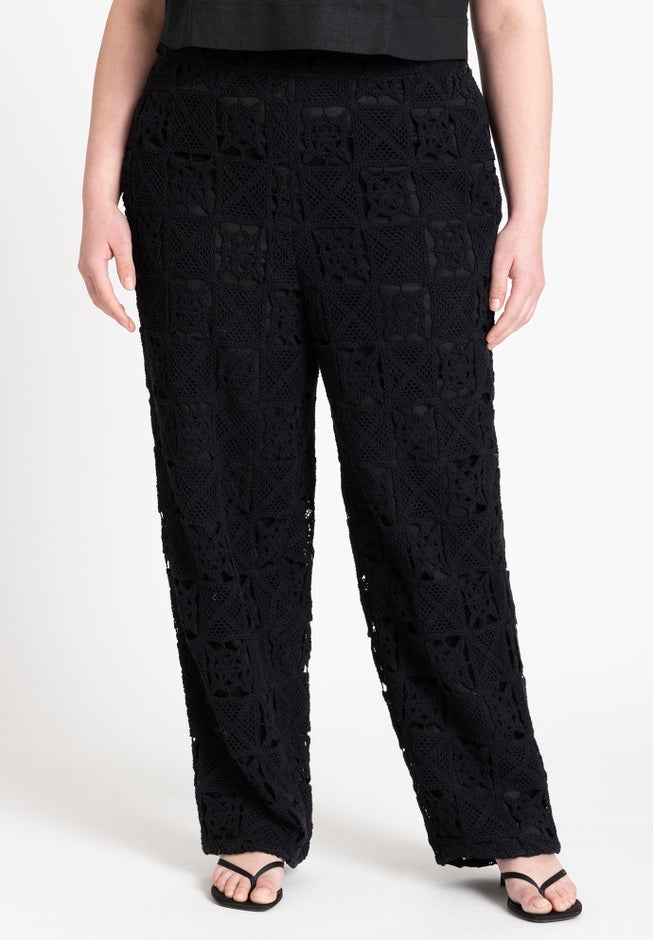 Crochet Pull On Pant image number null