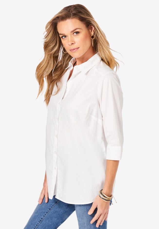 Three Quarter Sleeve Kate Big Shirt image number 2