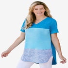 Marled V-Neck Tunic image number null