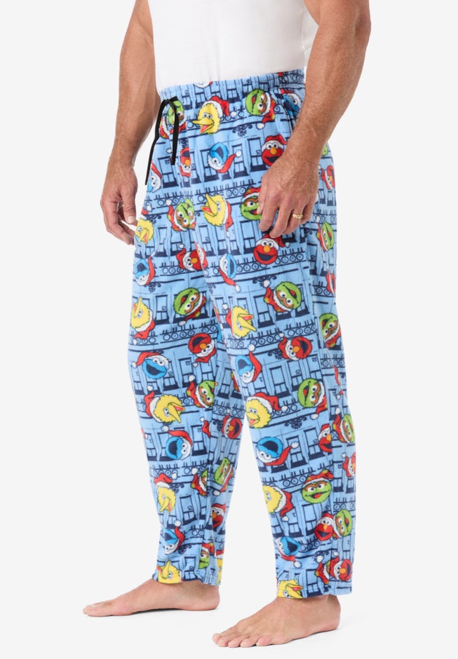 Microfleece holiday pajama pants image number 2