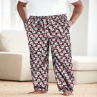 Microfleece holiday pajama pants image number null