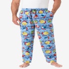 Microfleece holiday pajama pants image number null