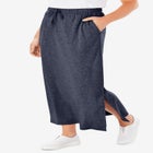 Sport Knit Side-Slit Skirt image number null