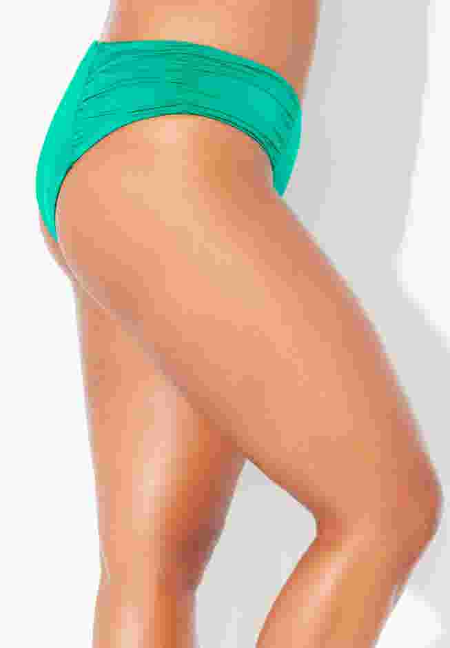 Shimmer Side Ruched Swim Brief image number 2