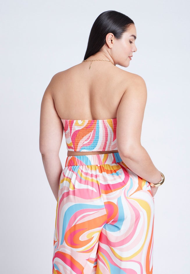 Printed Scarf Top image number 1