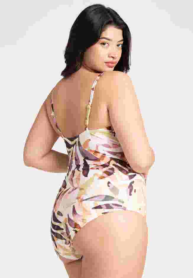 Angled Lace-Up Detail One Piece image number 1
