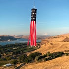 40" Stars & Stripes Embroidered Windsock image number null