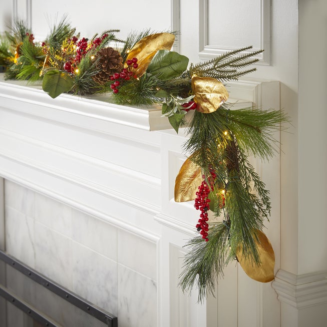 72"L Winterberry Garland image number 0