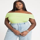 Off The Shoulder Fitted Top image number null