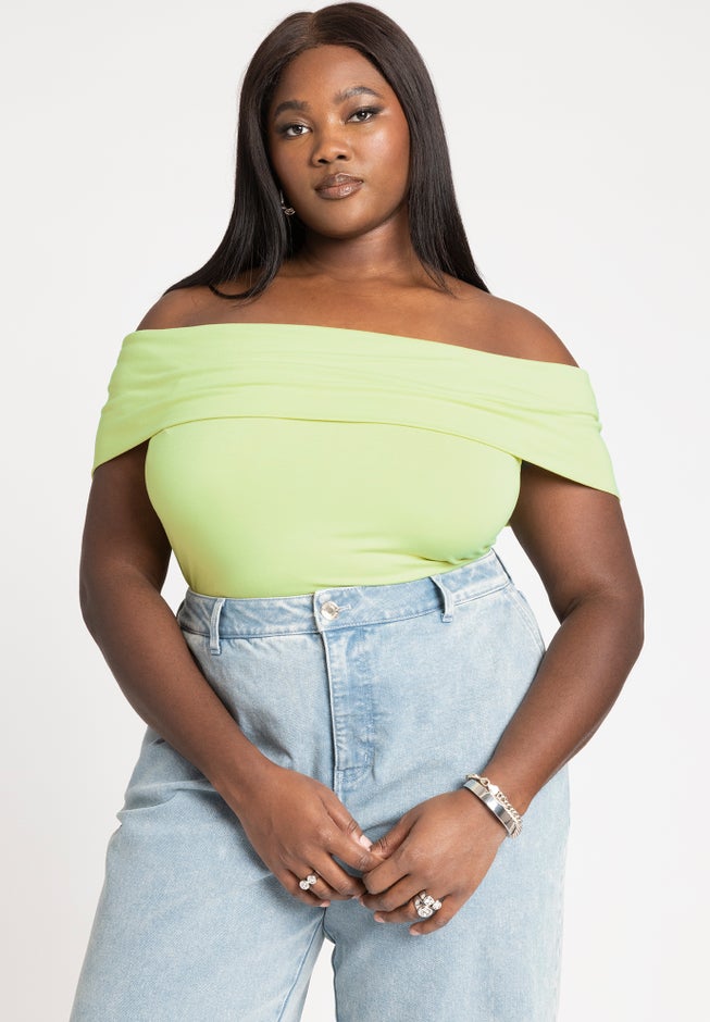 Off The Shoulder Fitted Top image number null