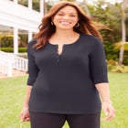 Suprema&reg; Snap-Placket Tee image number null