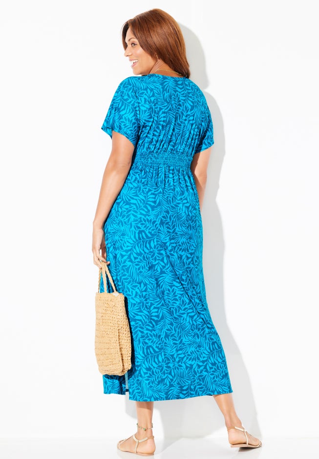 Pack & Go Wrinkle-Resistant Maxi Cover Up Dress image number 1