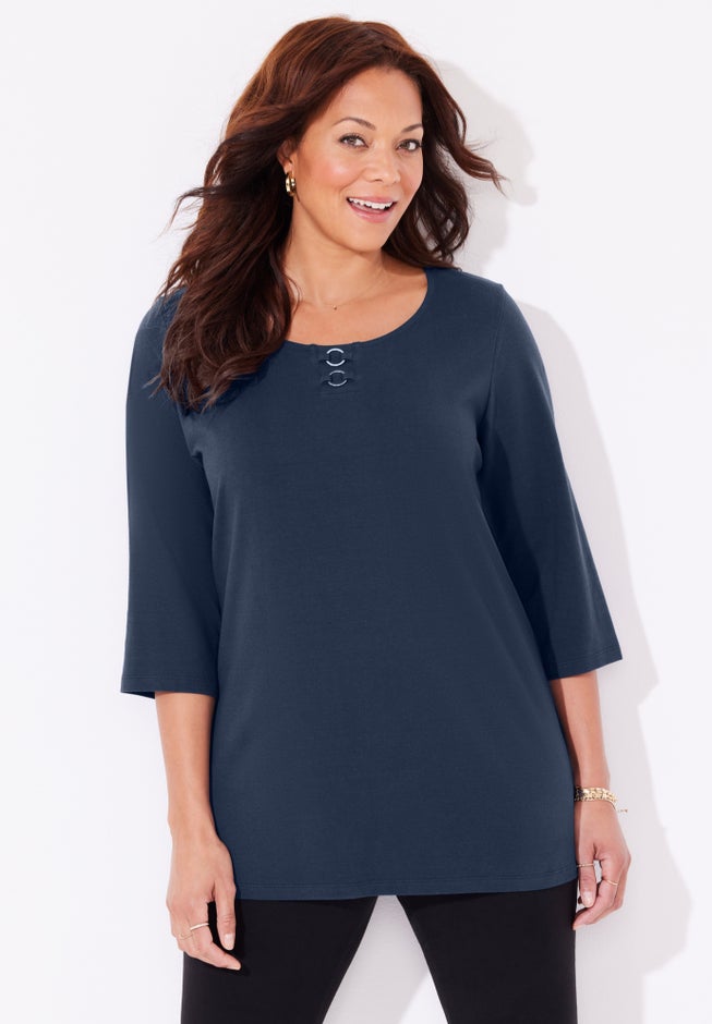 Suprema® Studio Double-Ring Tee image number 3