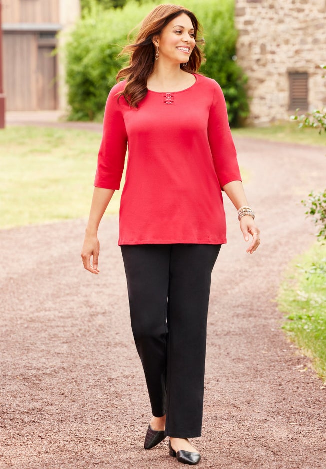 Suprema® Studio Double-Ring Tee image number 4