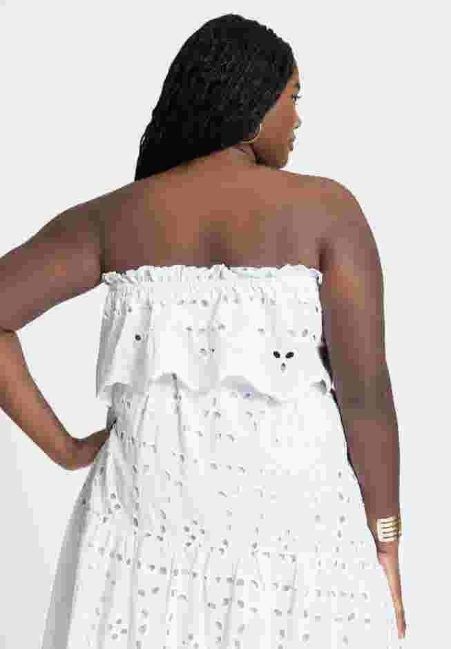 Scallop Eyelet Bandeau Top image number 1