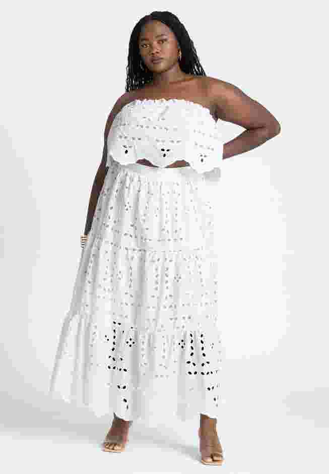 Scallop Eyelet Bandeau Top image number 3