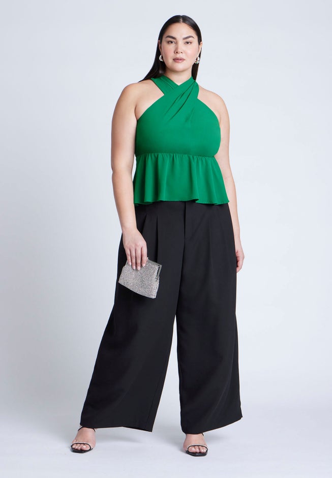 Halter Top With Peplum image number 4