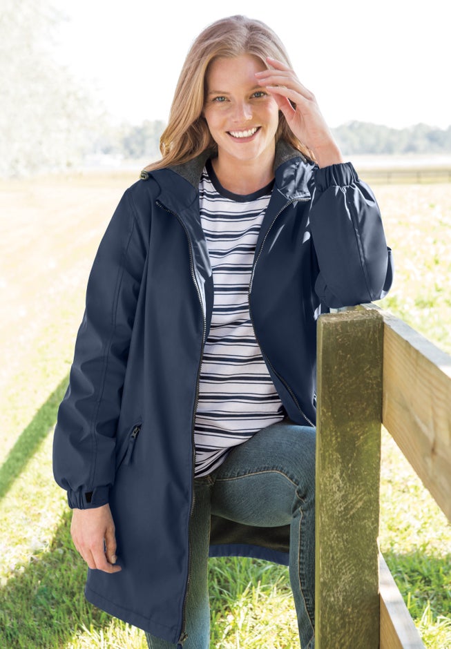 Hooded Slicker Raincoat image number 4