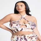 Cross Halter Bikini Top image number null