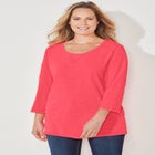 Active Slub Scoopneck Tee image number null