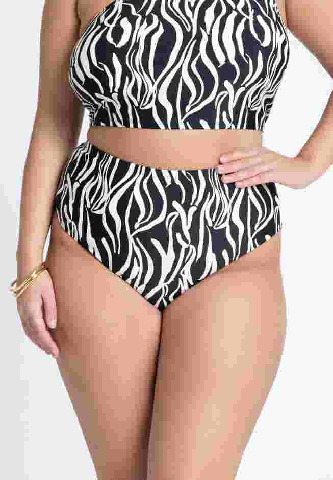 Printed Bikini Bottom image number 1