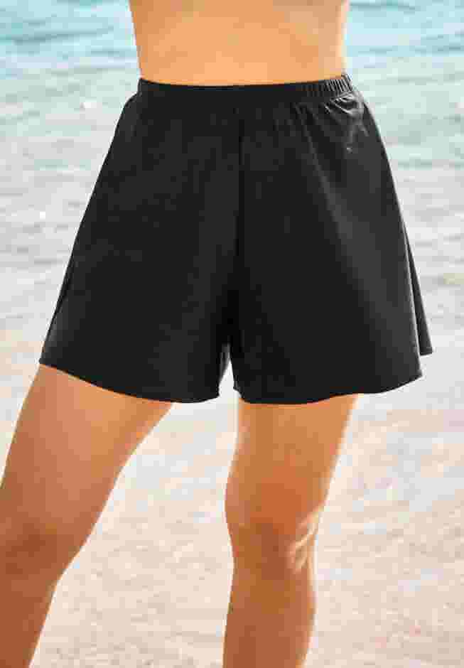 Loose Swim Short with Built-In Tummy Control Brief image number 0