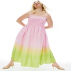 Ombre Flare Skirt Maxi Dress image number null
