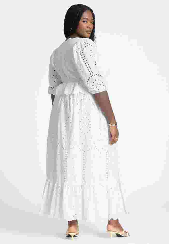 Ruffle Eyelet Maxi Dress image number 1