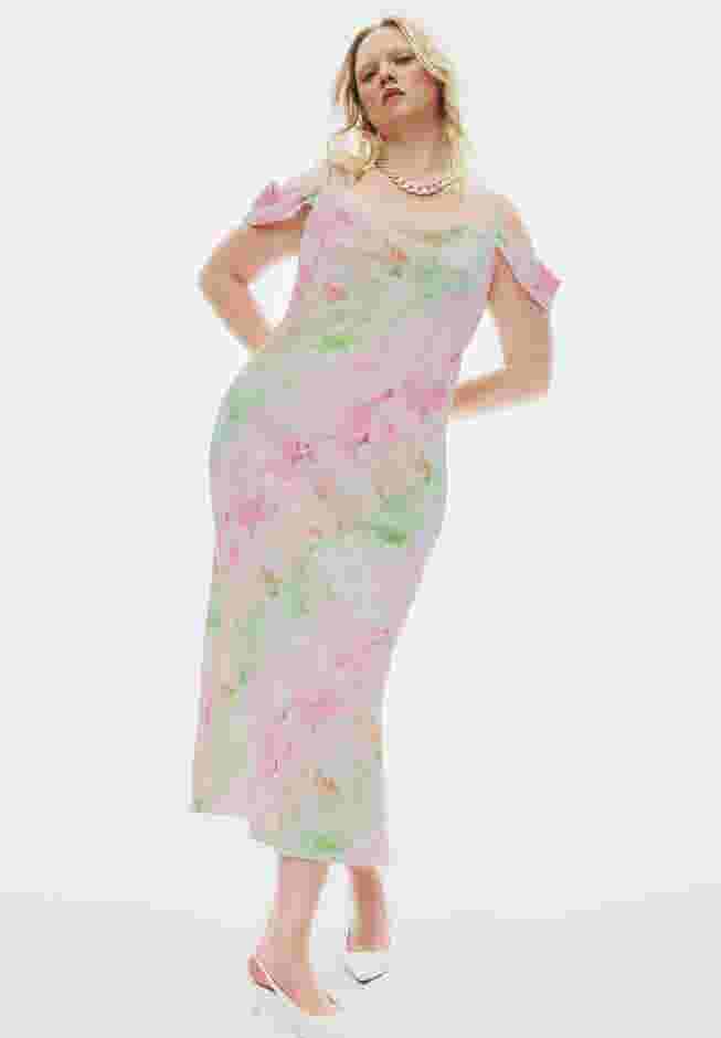 Off The Shoulder Bias Dress image number 4