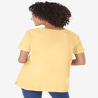 Perfect Short-Sleeve Keyhole Tee image number null