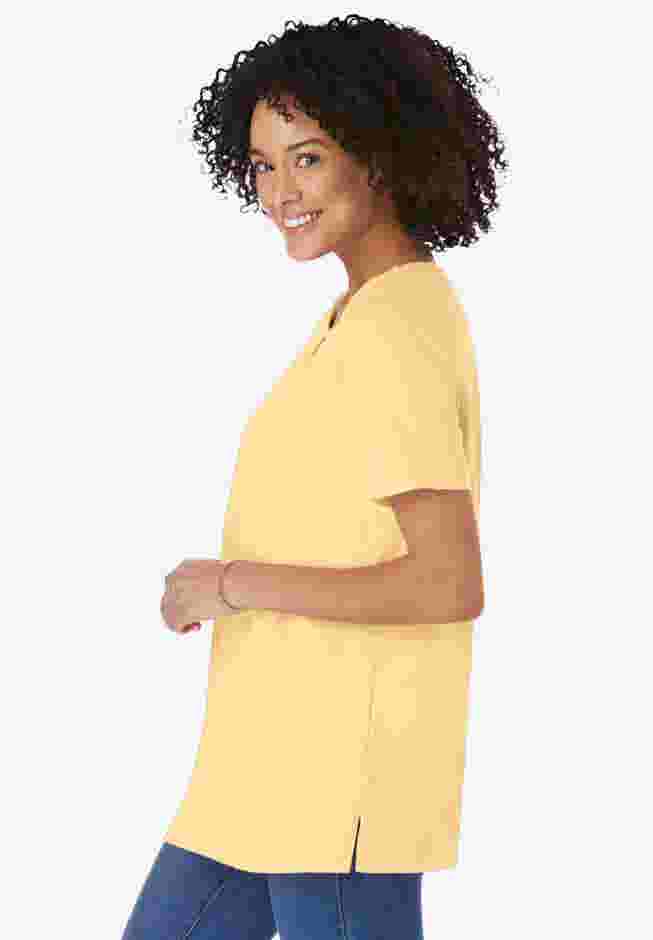 Perfect Short-Sleeve Keyhole Tee image number 2