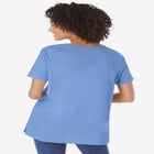 Perfect Short-Sleeve Keyhole Tee image number 1
