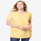 Perfect Short-Sleeve Keyhole Tee image number null