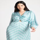 Twisted Stripe Maxi Dress image number null