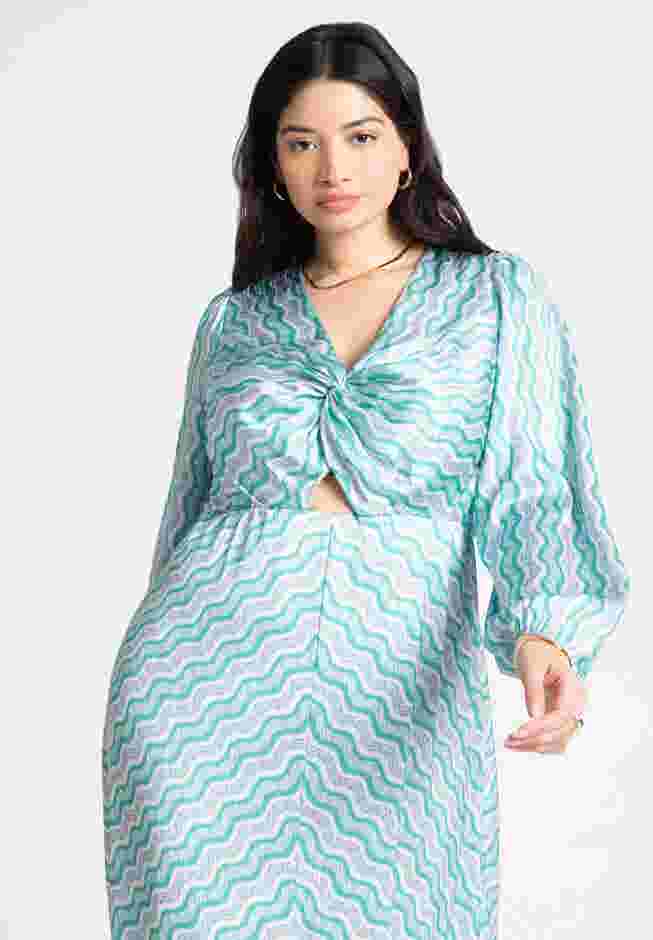 Twisted Stripe Maxi Dress image number 2