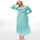 Twisted Stripe Maxi Dress image number null