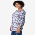 Perfect Three-Quarter Tie-Sleeve Tee image number null