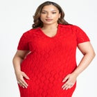 Crochet Maxi Dress With Collar & Fringe image number null