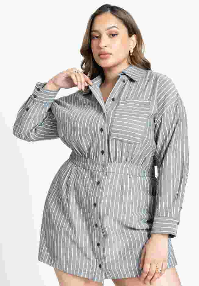 Striped Short Romper image number 2