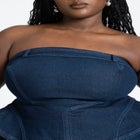 Denim Jumpsuit With Peplum image number null