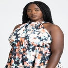 Tiered Floral Maxi Dress image number null